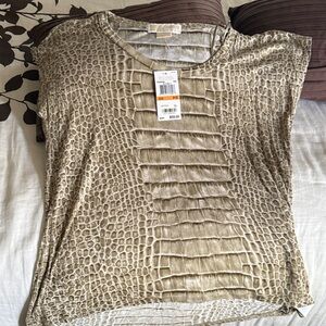 Crocodile Print Top